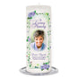 Flourish Personalized Wax Pillar Memorial Candle - Celebrate Prints