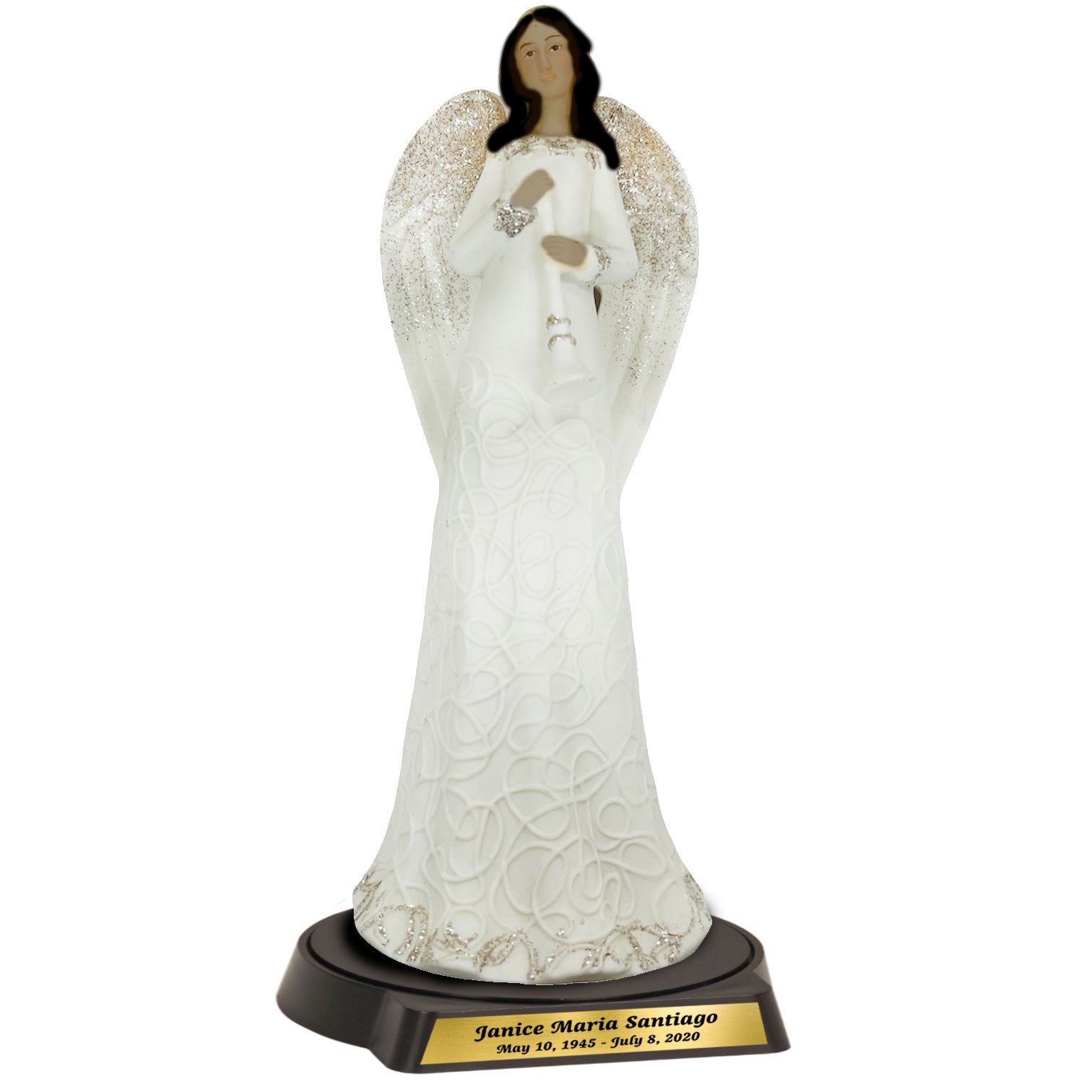 Flute Lighted Memorial Angel Figurine - Celebrate Prints