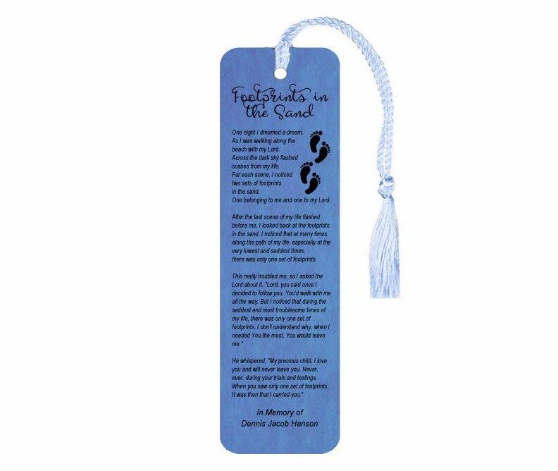 memorial-bookmark-leatherette-footprints-in-the-sand-celebrate-prints for Free Printable Footprints In The Sand Bookmark Memorial Bookmark Leatherette - Footprints In The Sand – Celebrate Prints for Free Printable Footprints In The Sand Bookmark
