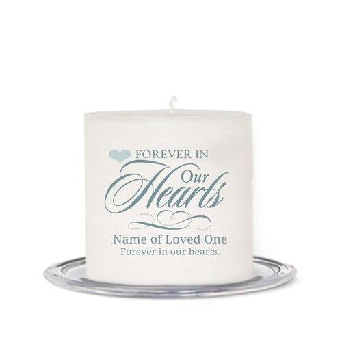 Forever Personalized Small Wax Memorial Candle - Celebrate Prints