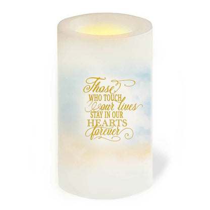 Framed Floral Personalized LED Memorial Candle - Celebrate Prints