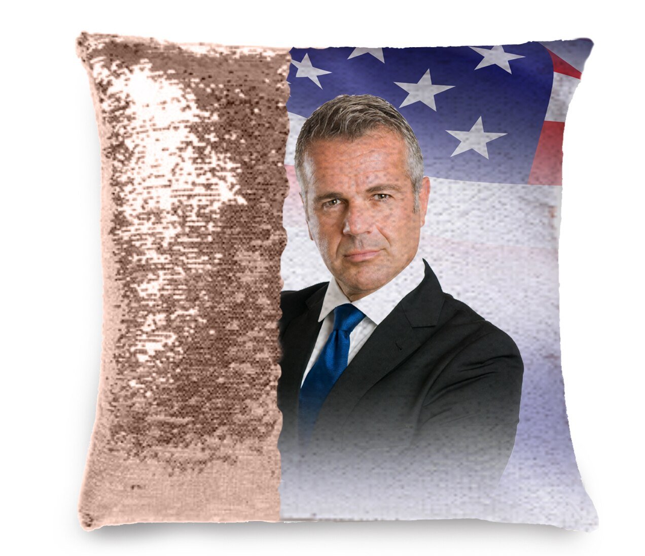 Freedom Memorial Magic Swipe Reversible Mermaid Sequin Pillow - Celebrate Prints