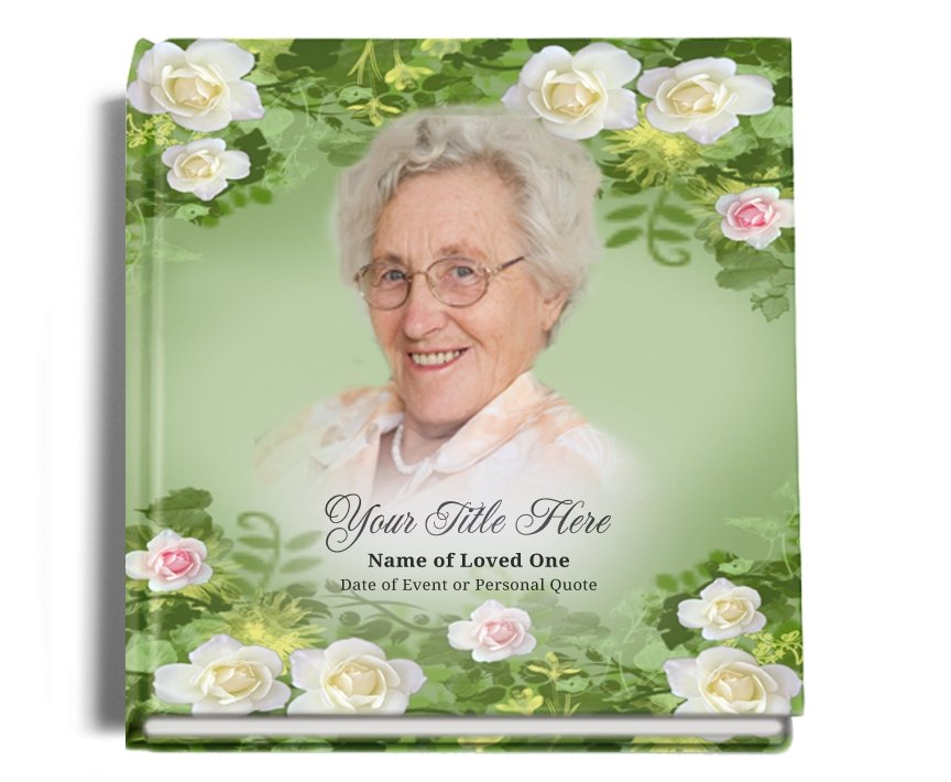 Garden Perfect Bind Memorial Funeral Guest Book - Celebrate Prints