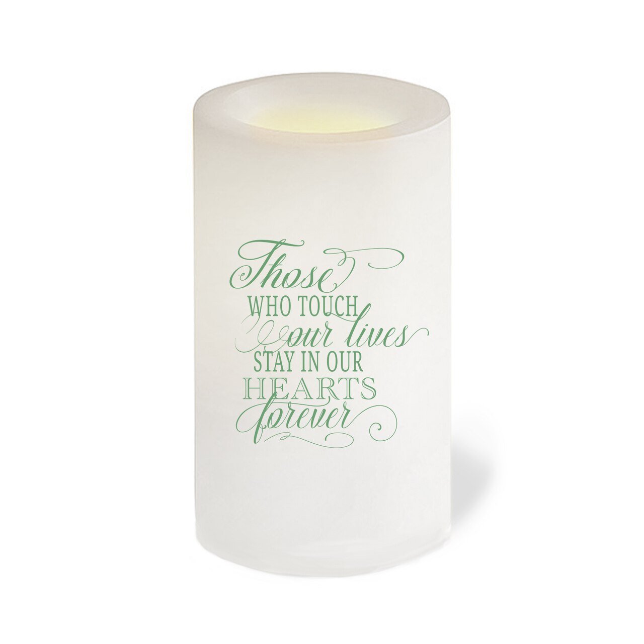 Garden Personalized Flameless Memorial LED Candle - Celebrate Prints