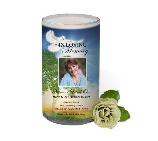 Gardener Personalized Glass Memorial Candle - Celebrate Prints