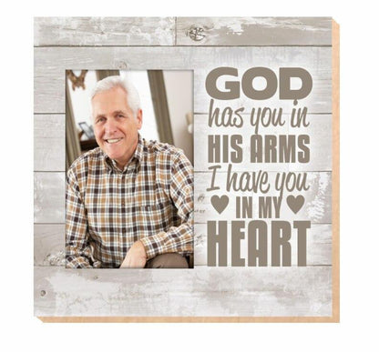 God Has You Memorial Photo Printed On Wood - Celebrate Prints