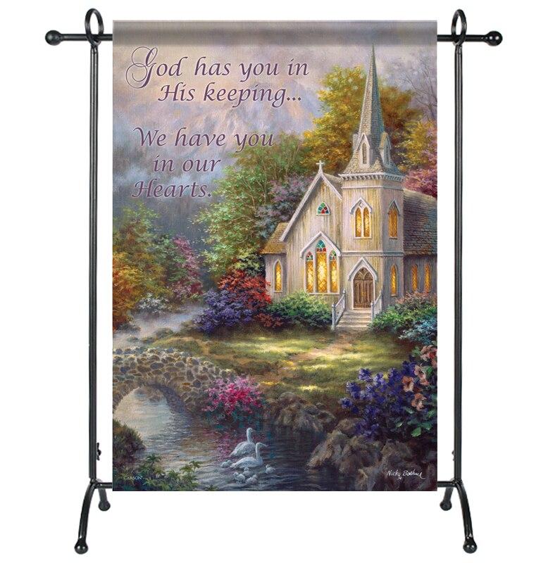 God's Keeping Garden or Cemetery Flag - Celebrate Prints