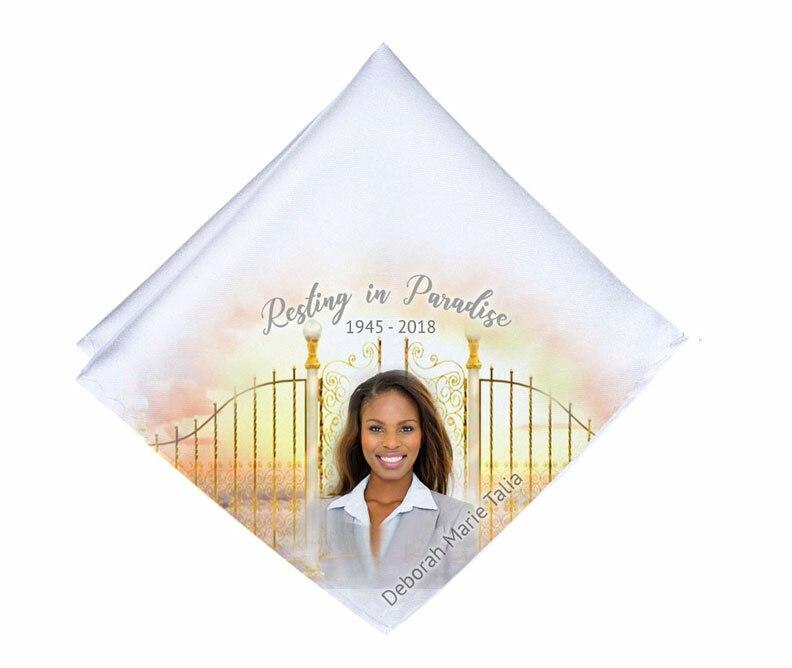 Golden Gates Personalized Memorial Handkerchief - Celebrate Prints