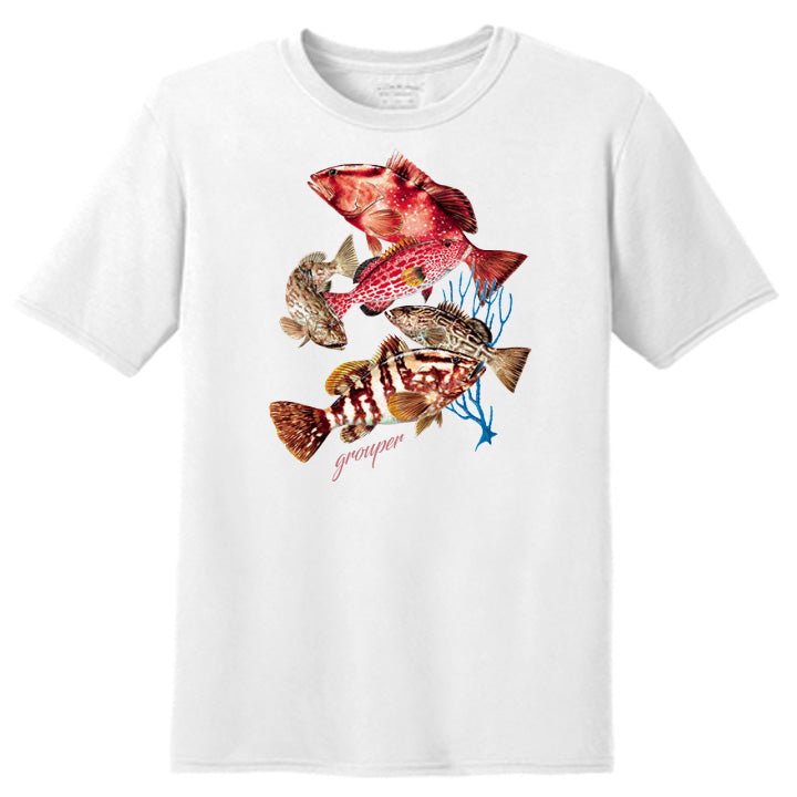 Grouper Fishing Fisherman T-Shirt - Celebrate Prints