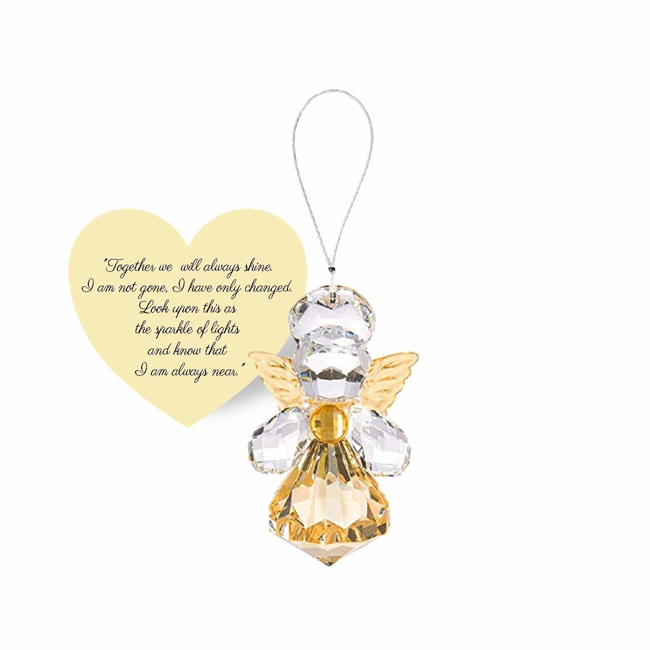 Guardian Angel of Remembrance Sparkling Acrylic Ornament - Celebrate Prints