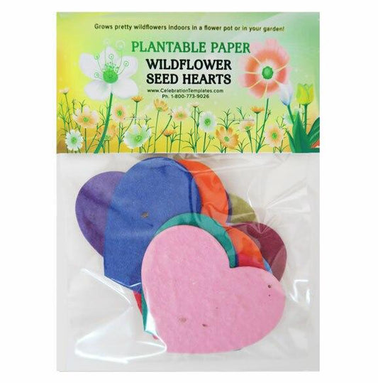 Heart Plantable Seed Paper Shapes (Set of 12 Colors) - Celebrate Prints