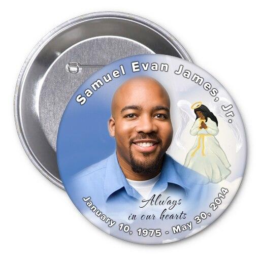 Heaven's Angel Memorial Button (Pack of 10) - Celebrate Prints