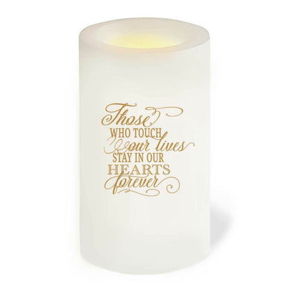 Hexagon Personalized Flameless LED Memorial Candle - Celebrate Prints