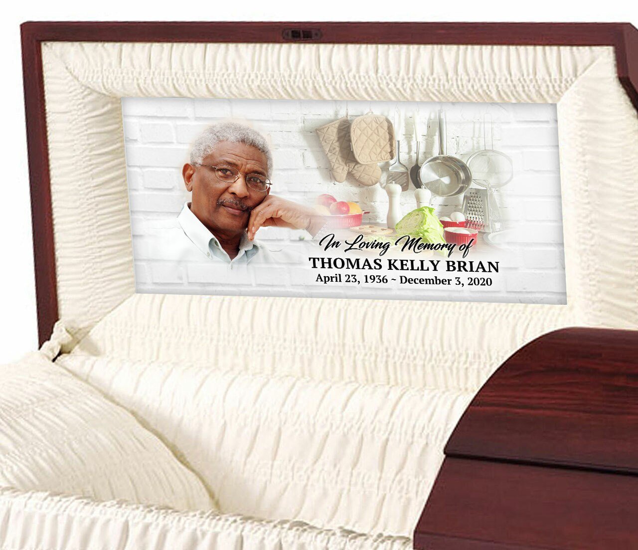 Home Cook Personalized Casket Panel Insert - Celebrate Prints