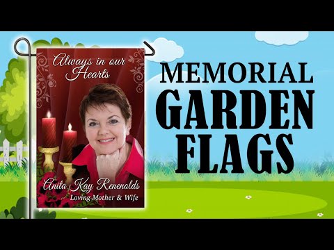 Candlelight Personalized Memorial Garden Flag