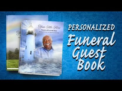 Seashore Perfect Bind Funeral Guest Book