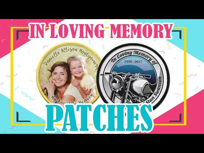 Personalized Embroidery 3 Lines In Loving Memory Patch