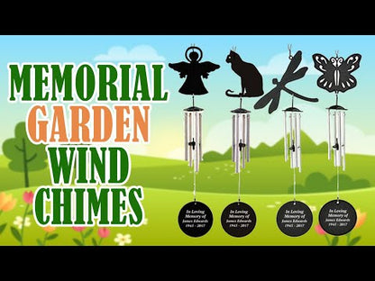 Personalized Fairy Silhouette In Loving Memory Memorial Wind Chime