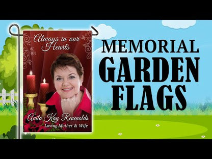 Heavenlies Personalized Memorial Garden Flag
