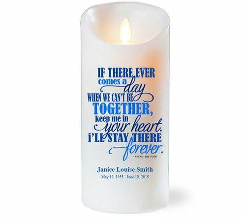 If Ever Dancing Wick LED Memorial Candle - Celebrate Prints