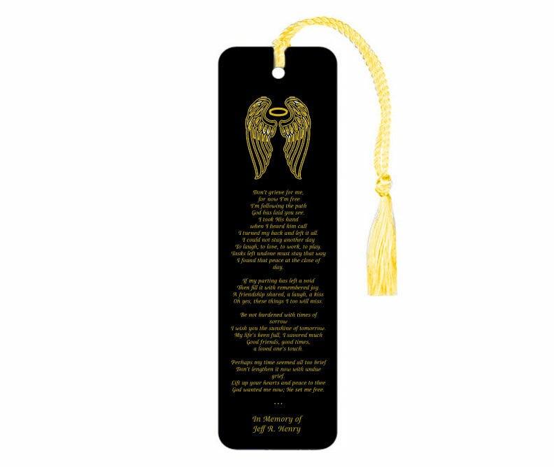 I'm Free Leatherette Memorial Scripture Bookmark - Celebrate Prints