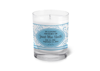 Giselle Personalized Votive Memorial Candle