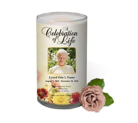 Imperial Personalized Glass Memorial Candle - Celebrate Prints