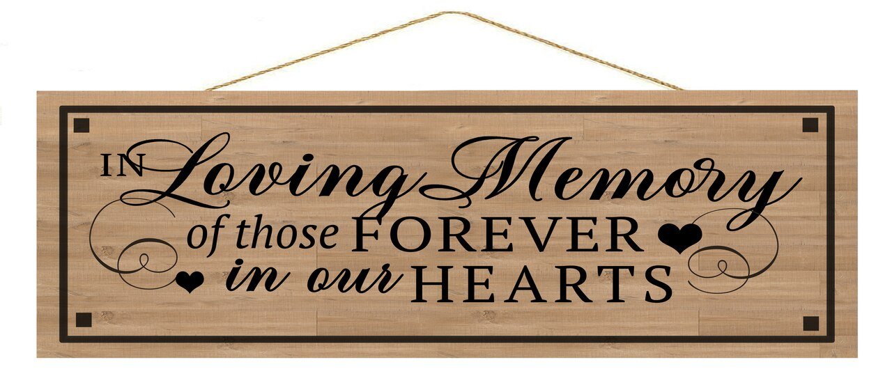 In Loving Memory Personalized Custom Memorial Wood Sign - Celebrate Prints