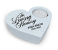 In Loving Memory Stone Heart Memorial Tea Light Candle Holder - Celebrate Prints