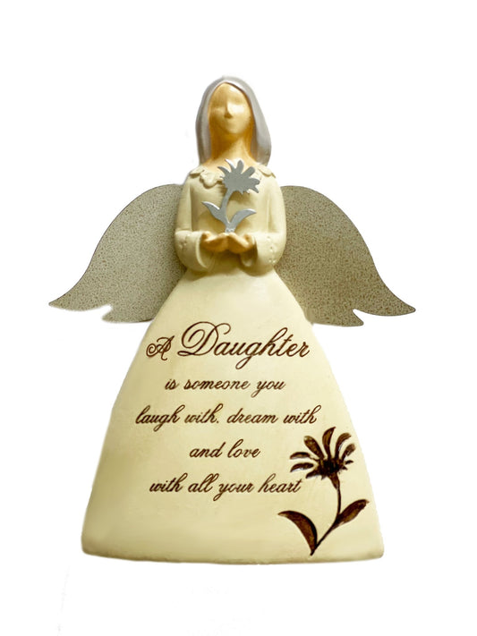In Memory of Daughter Small Angel Figurine - Celebrate Prints
