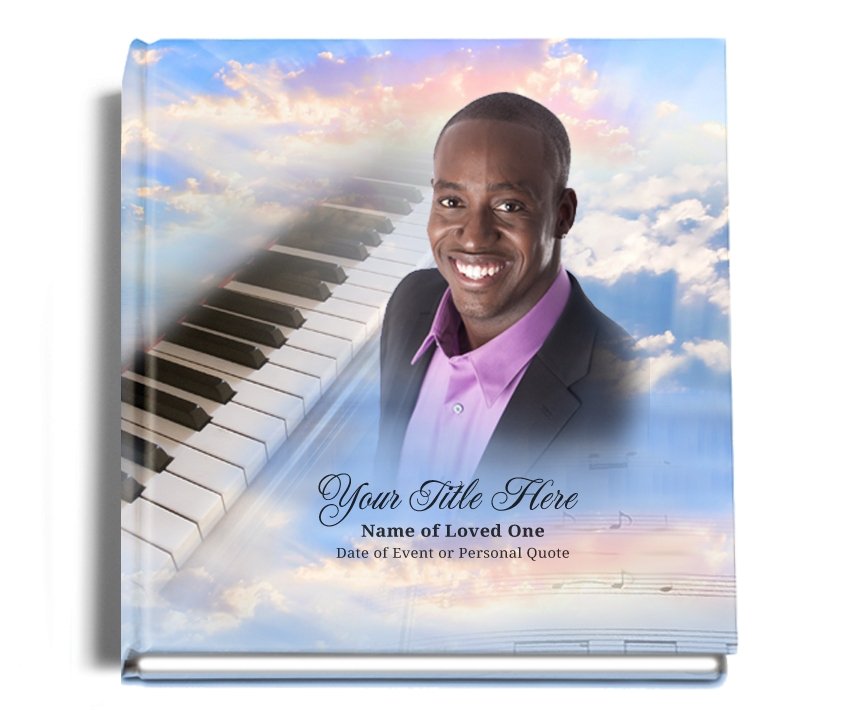Ivory Perfect Bind Memorial Funeral Guest Book - Celebrate Prints