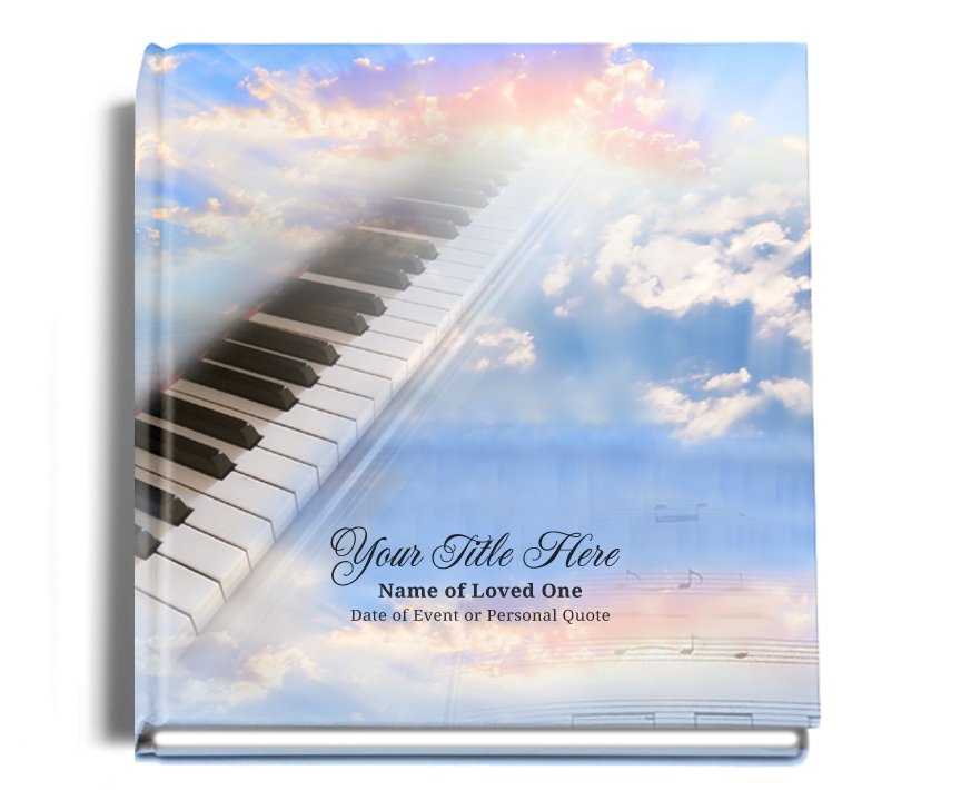 Ivory Perfect Bind Memorial Funeral Guest Book - Celebrate Prints