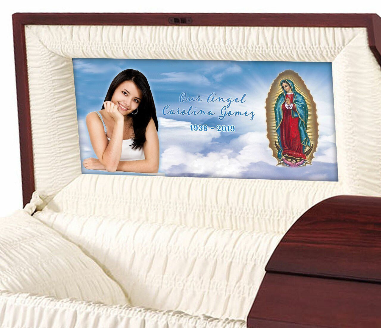 Lady of Guadalupe Casket Head Panel Insert - Celebrate Prints