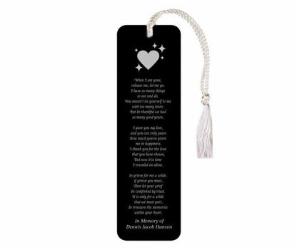 Leatherette Memorial Bookmark To Those Who Loved Me Poem - Celebrate Prints
