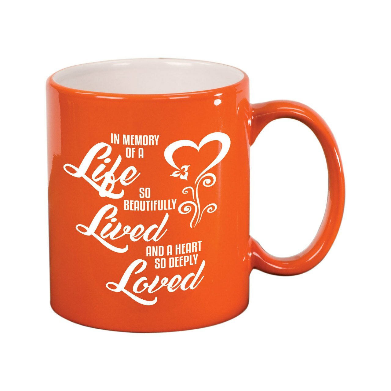 Life Lived Loved In Loving Memory Ceramic Mug - Celebrate Prints