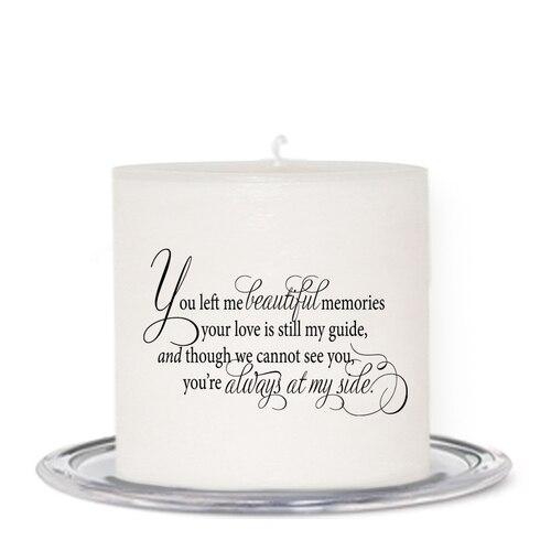 Loving Personalized Small Wax Memorial Candle - Celebrate Prints