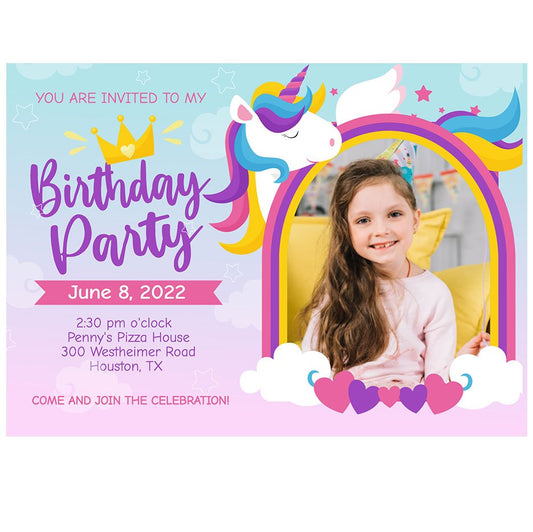 Magical Kids Birthday Invitation Template - Celebrate Prints