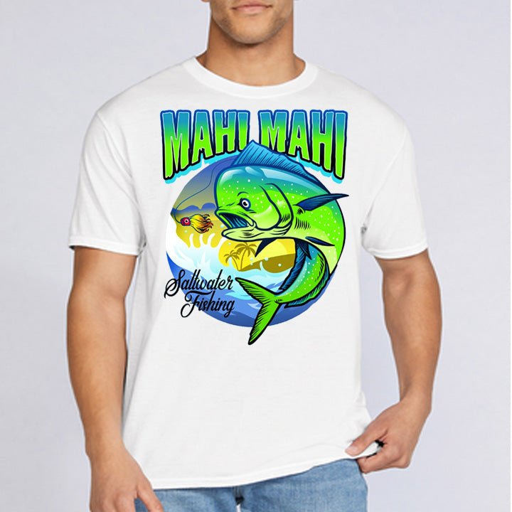 The Majestic Mahi Mahi - Performance Fishing T-Shirt