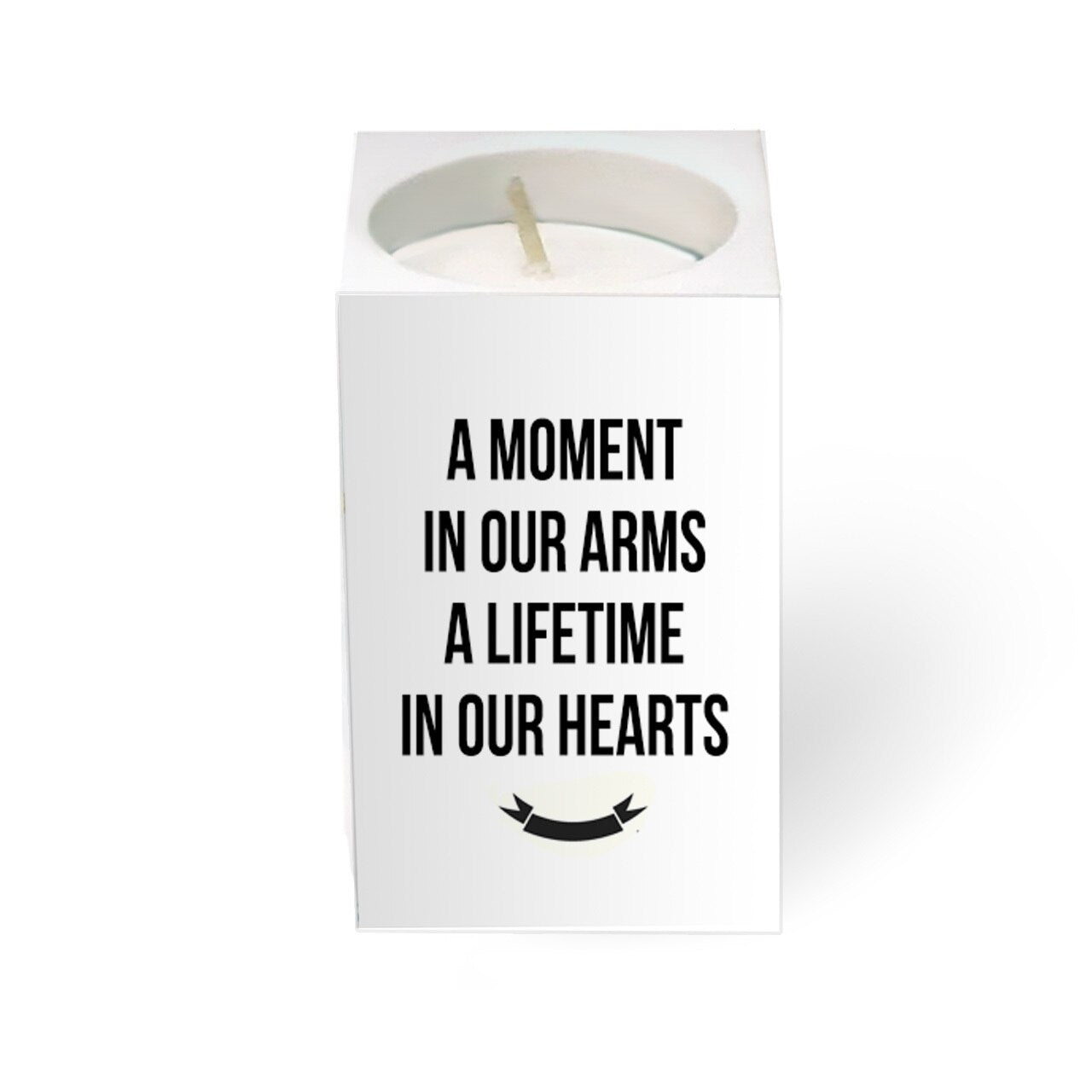Marble Personalized Mini Memorial Tea Light Candle Holder - Celebrate Prints