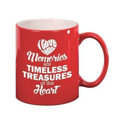 Memories Are Timeless In Loving Memory Ceramic Mug - Celebrate Prints