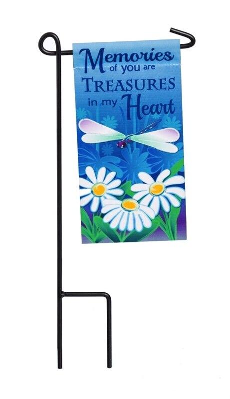 Memories of You Mini Memorial Flag With Stand - Celebrate Prints