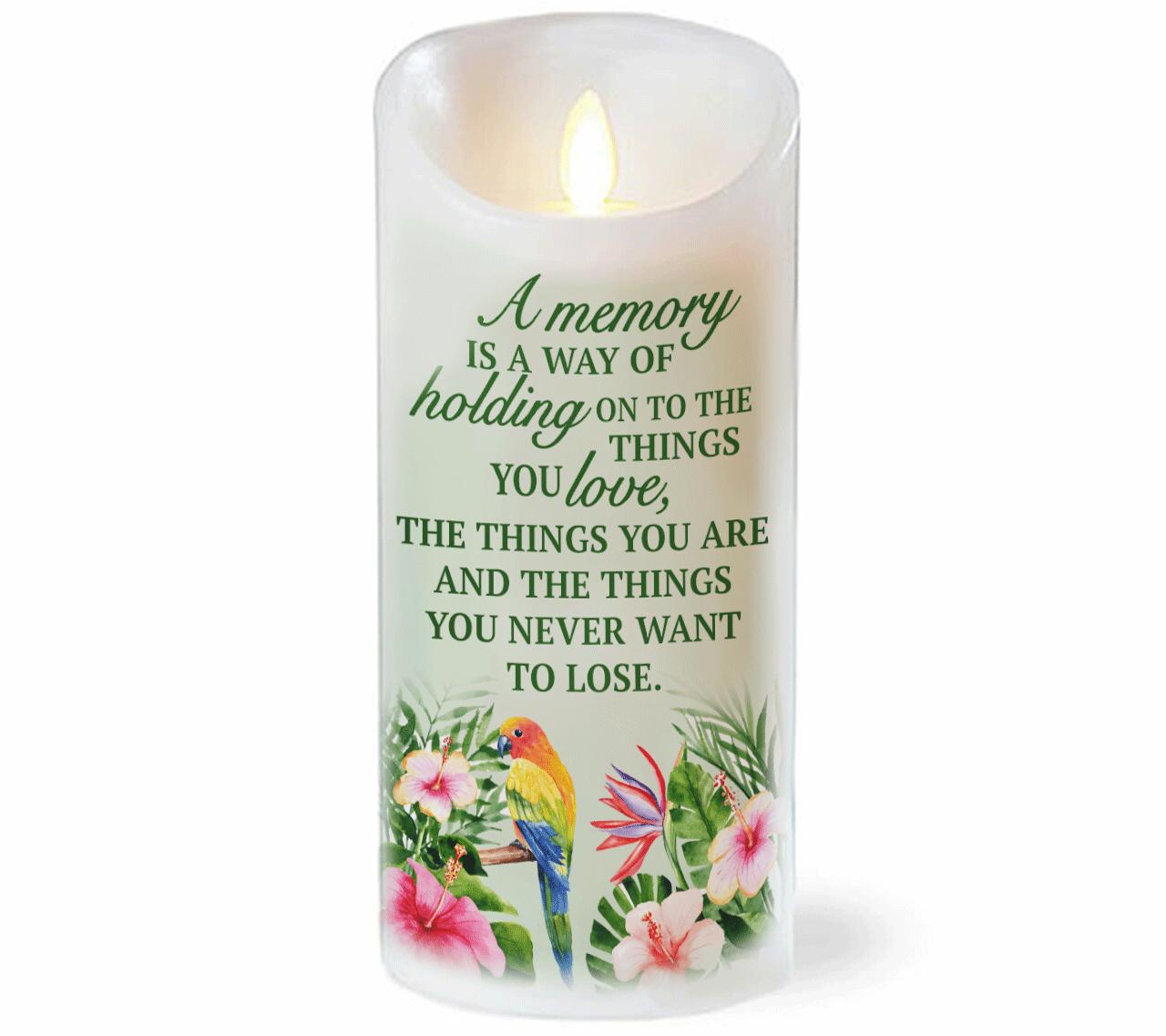 Memory Personalized Dancing Wick LED Memorial Candle - Celebrate Prints