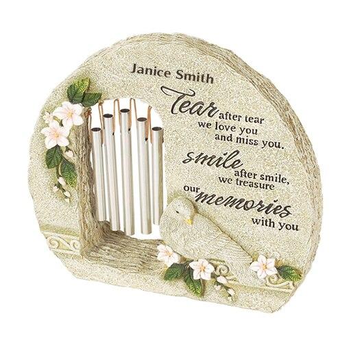 Miss You Stand Alone Memorial Garden Chime - Celebrate Prints
