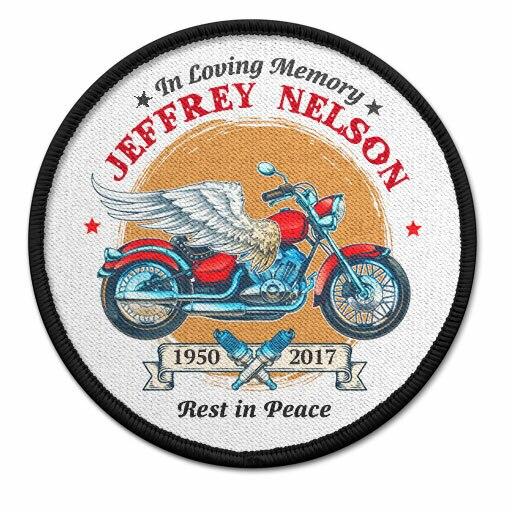 Motorcycle Rider In Memory Of Patch - Celebrate Prints