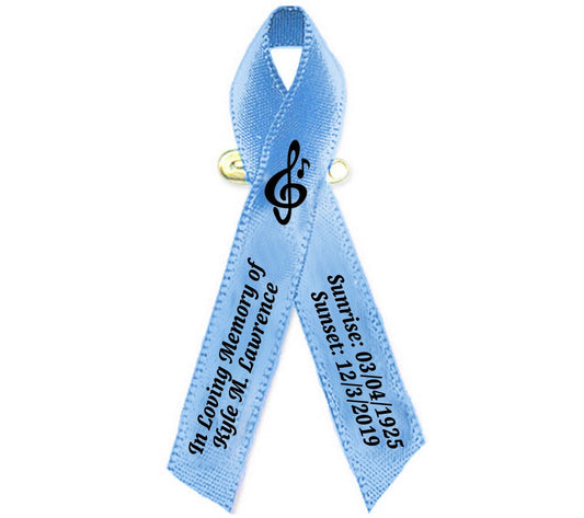 Musician Personalized Cancer Ribbon - Pack of 10 - Celebrate Prints