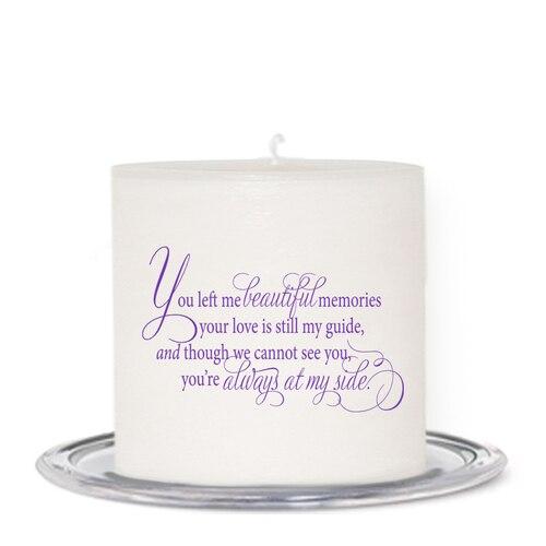 My Tribute Personalized Small Wax Memorial Candle - Celebrate Prints