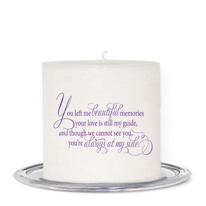 My Tribute Personalized Small Wax Memorial Candle - Celebrate Prints