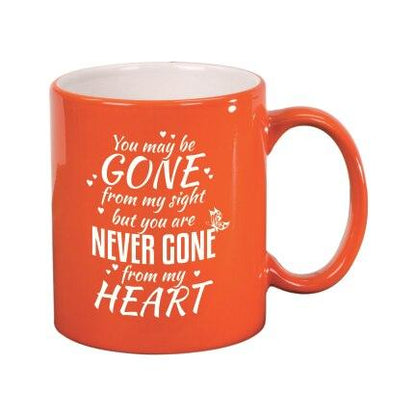 Never Gone From My Heart In Loving Memory Ceramic Mug - Celebrate Prints