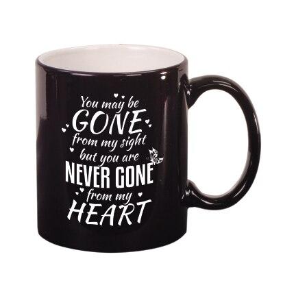 Never Gone From My Heart In Loving Memory Ceramic Mug - Celebrate Prints