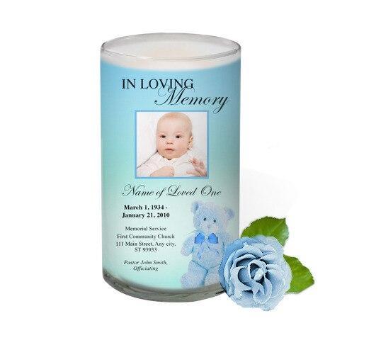 Nursery Personalized Glass Memorial Candle - Celebrate Prints